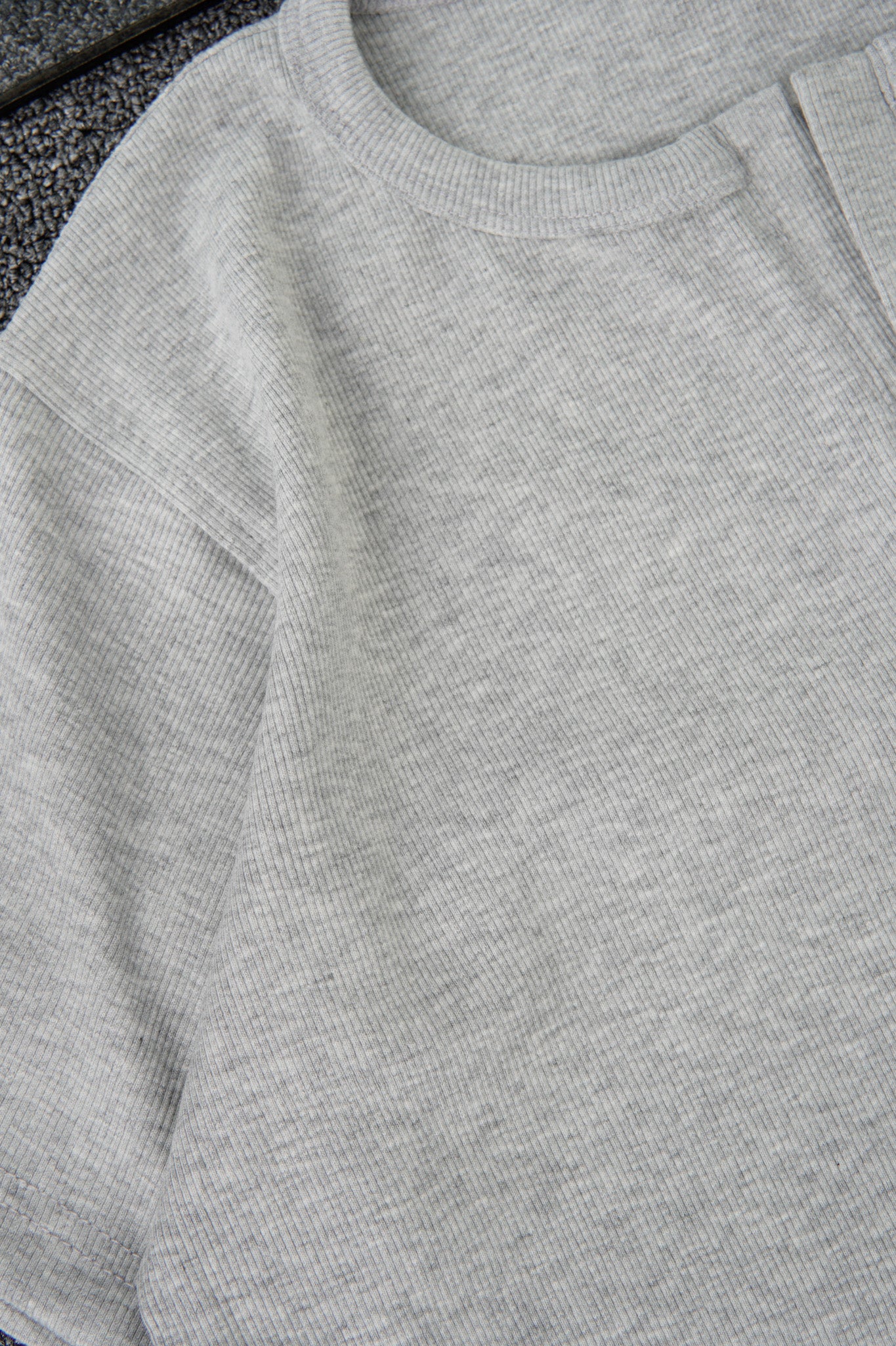 Grey Half Sleeve Henley