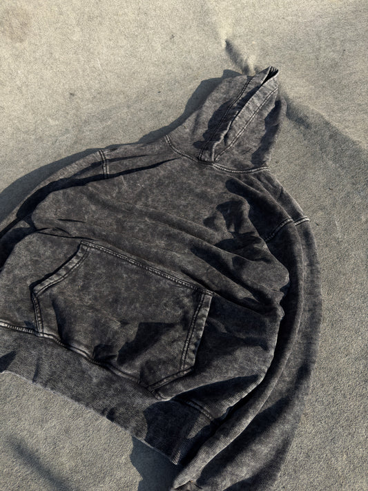 Washed Hoodie - Black