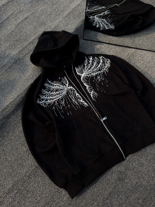 Zip Through Hoodie - Fallenwings