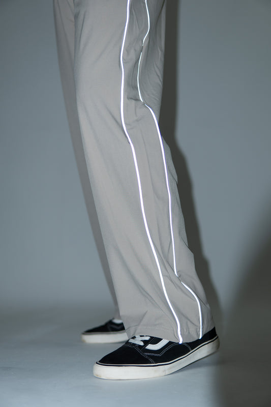 Reflective Track Pant - Beige