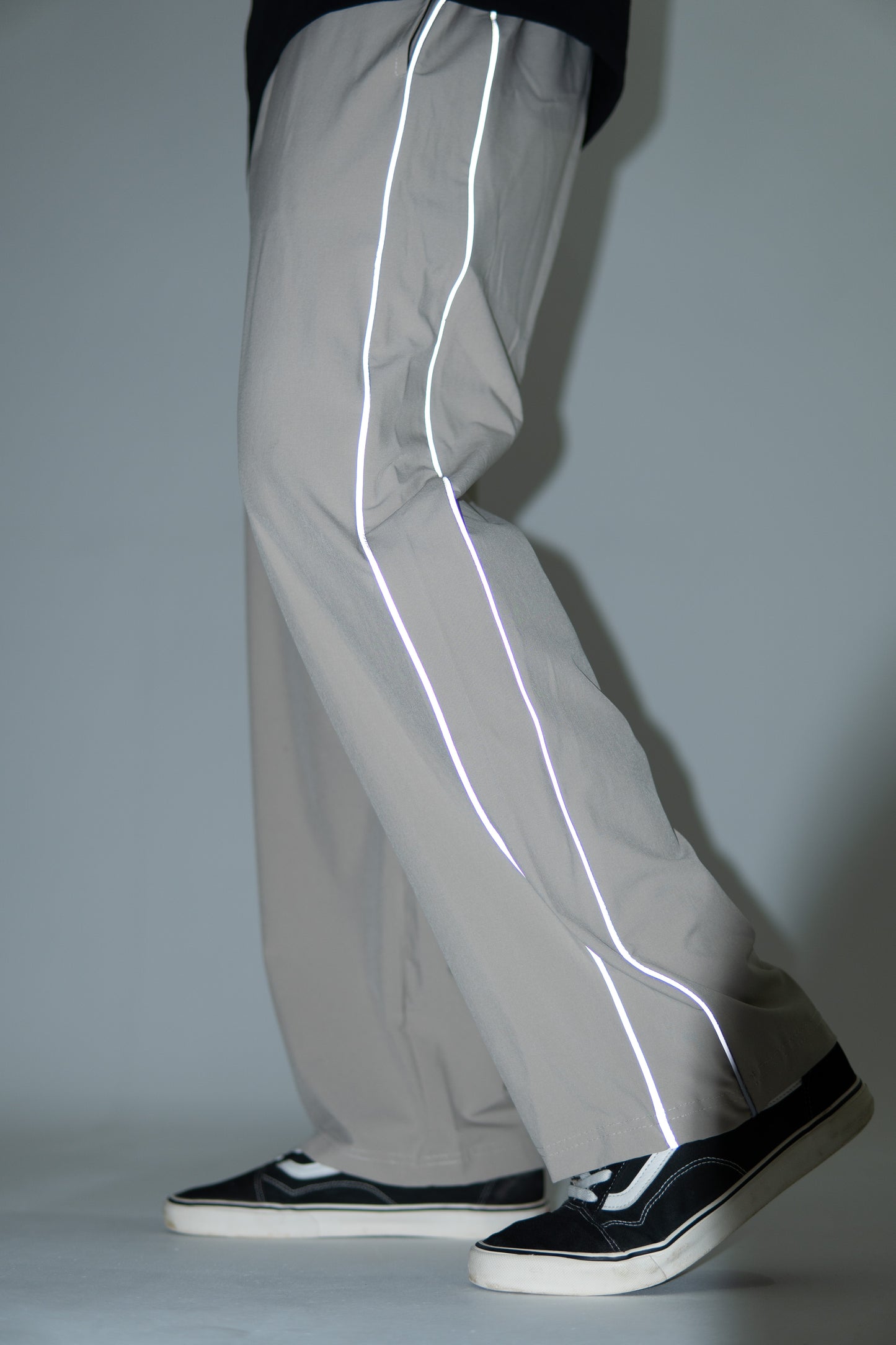 Reflective Track Pant - Beige