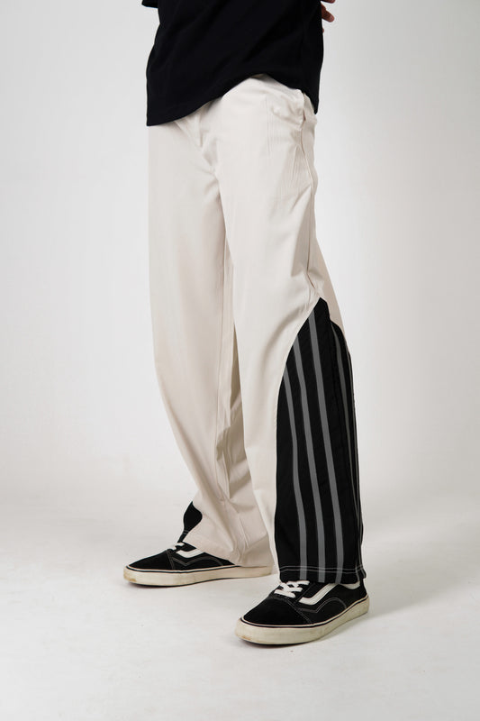 Reflective Stripe Track Pant - Beige