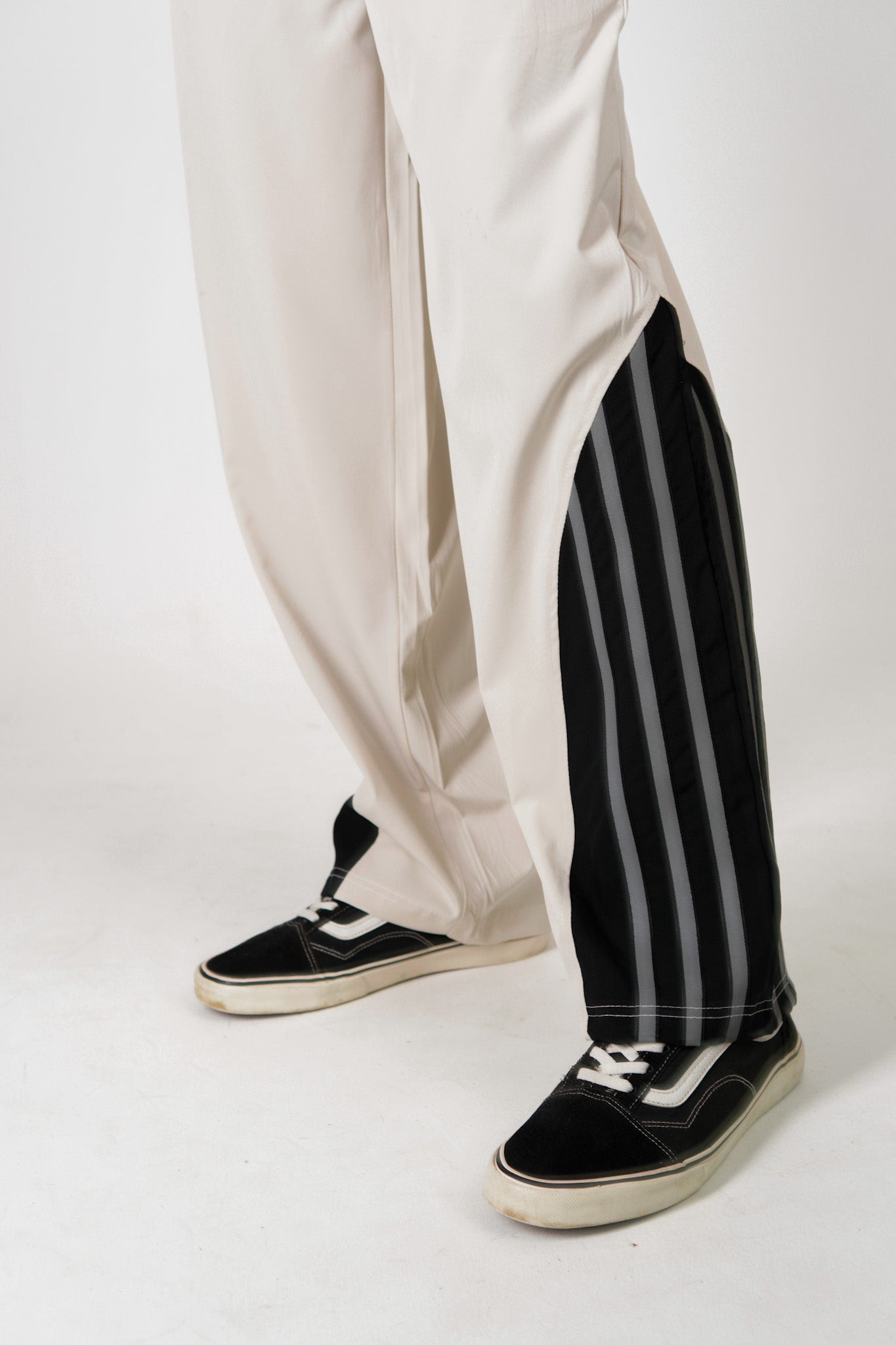 Reflective Stripe Track Pant - Beige