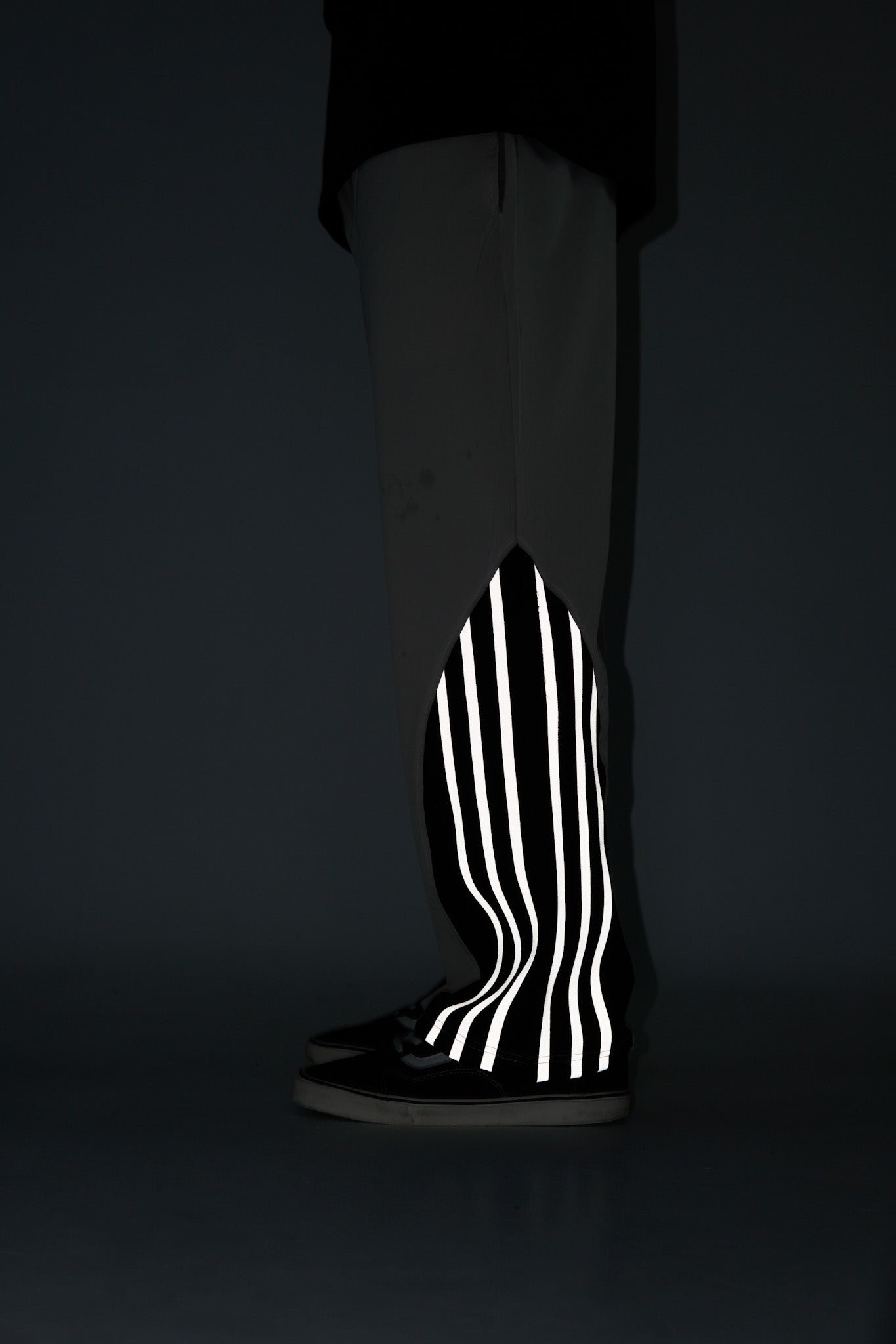 Reflective Stripe Track Pant - Beige