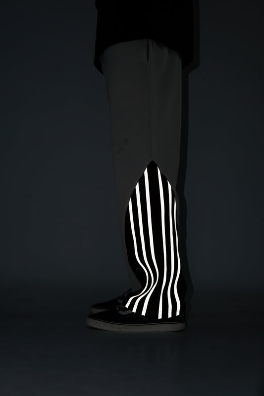 Reflective Stripe Track Pant - Beige