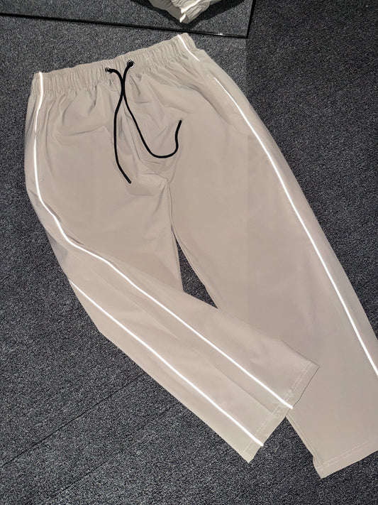 Reflective Track Pant - Beige