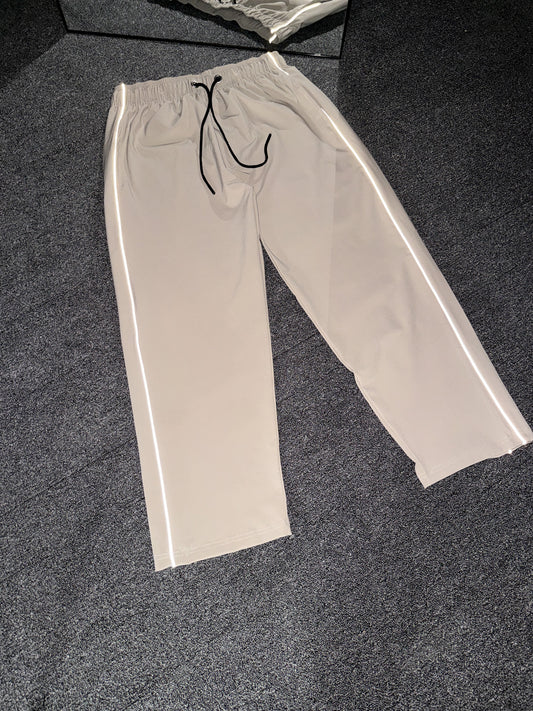 Reflective Track Pant - Beige
