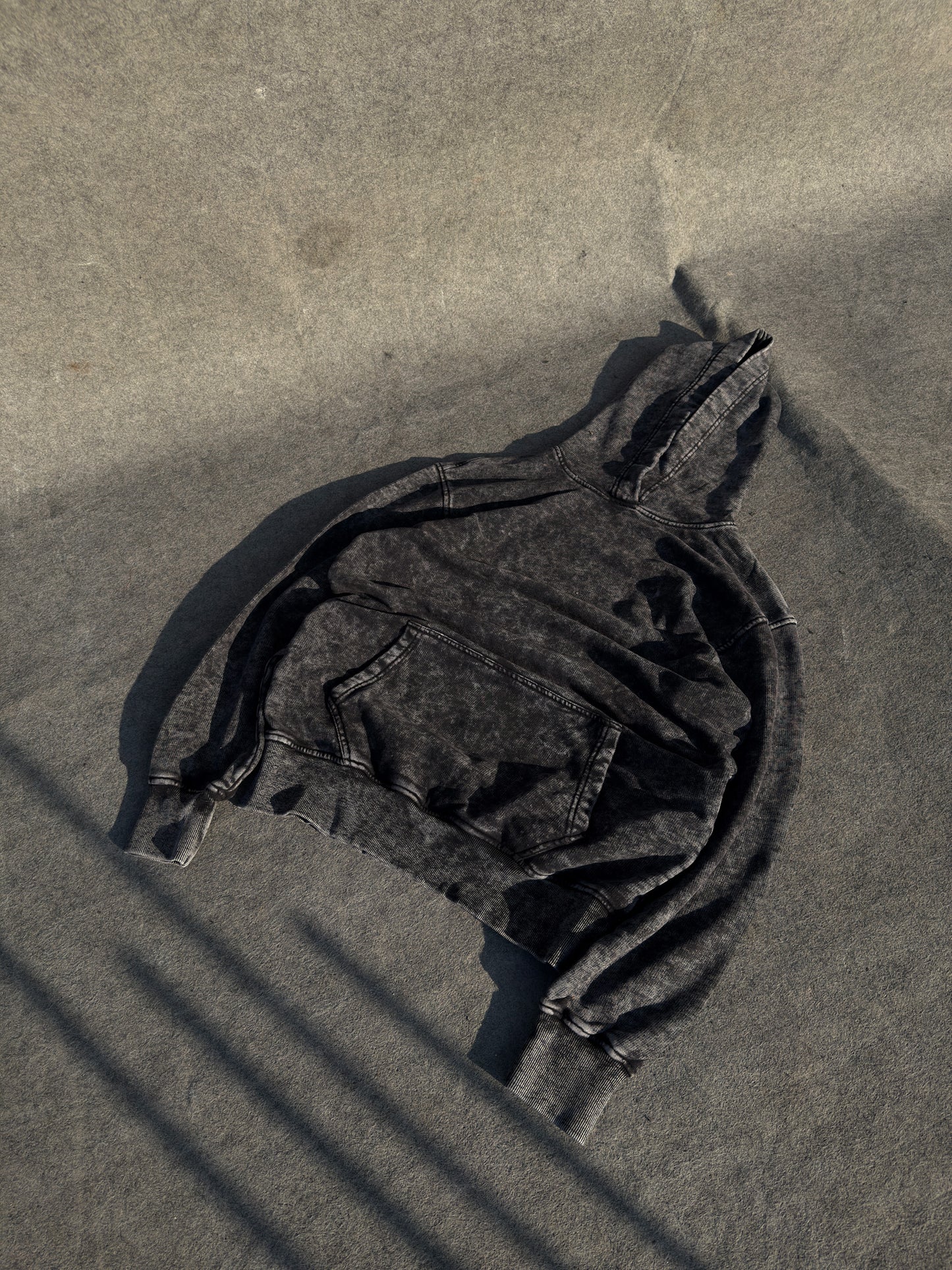 Washed Hoodie - Black