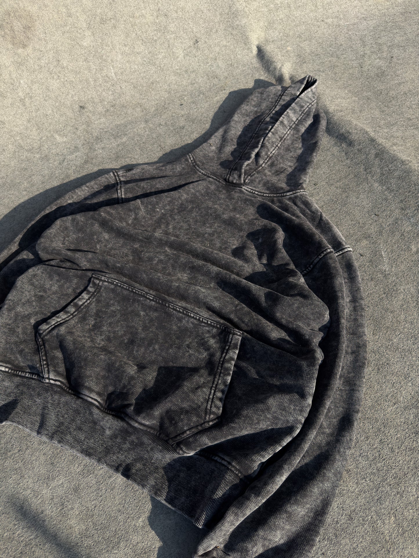 Washed Hoodie - Black