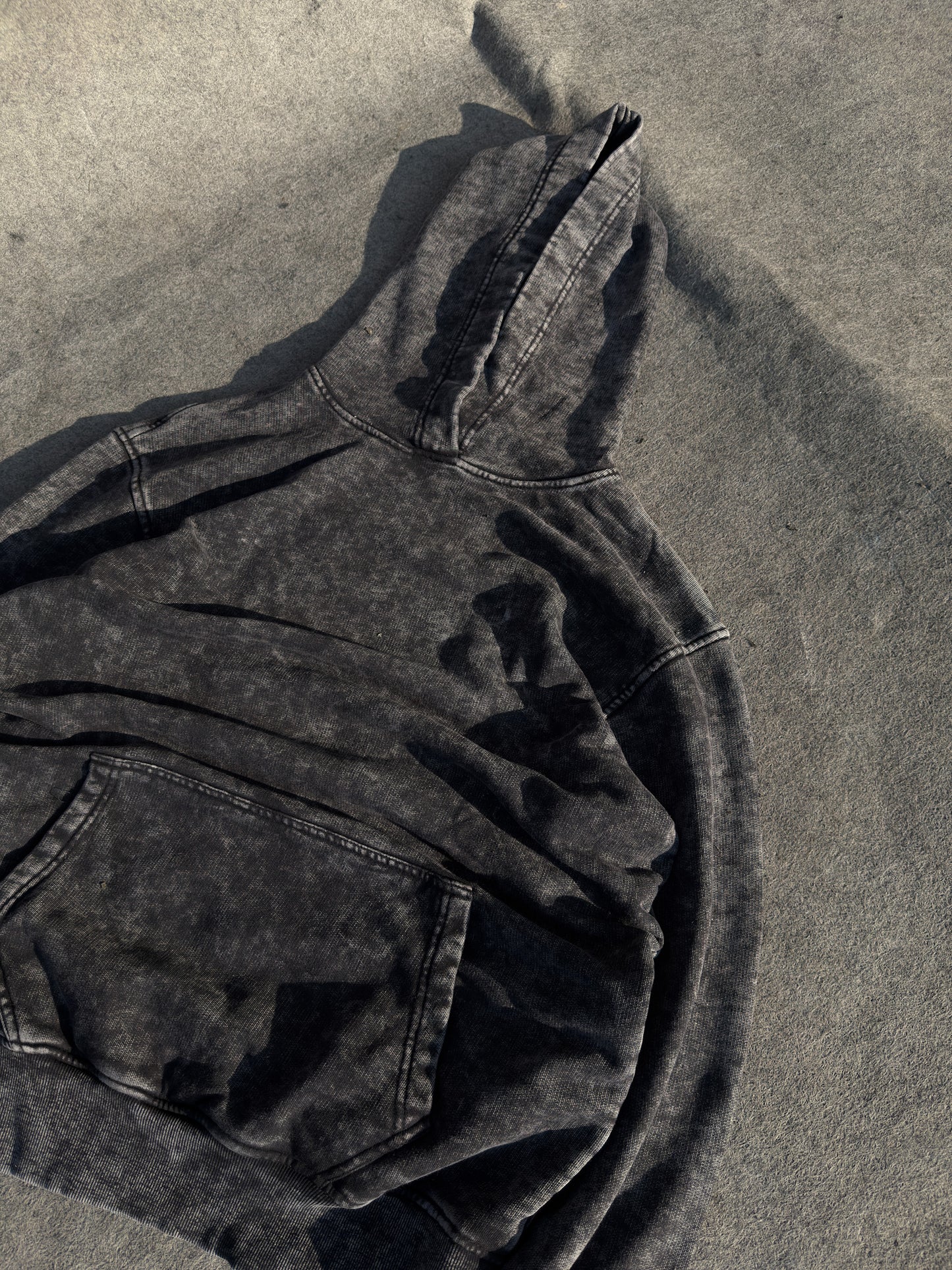 Washed Hoodie - Black