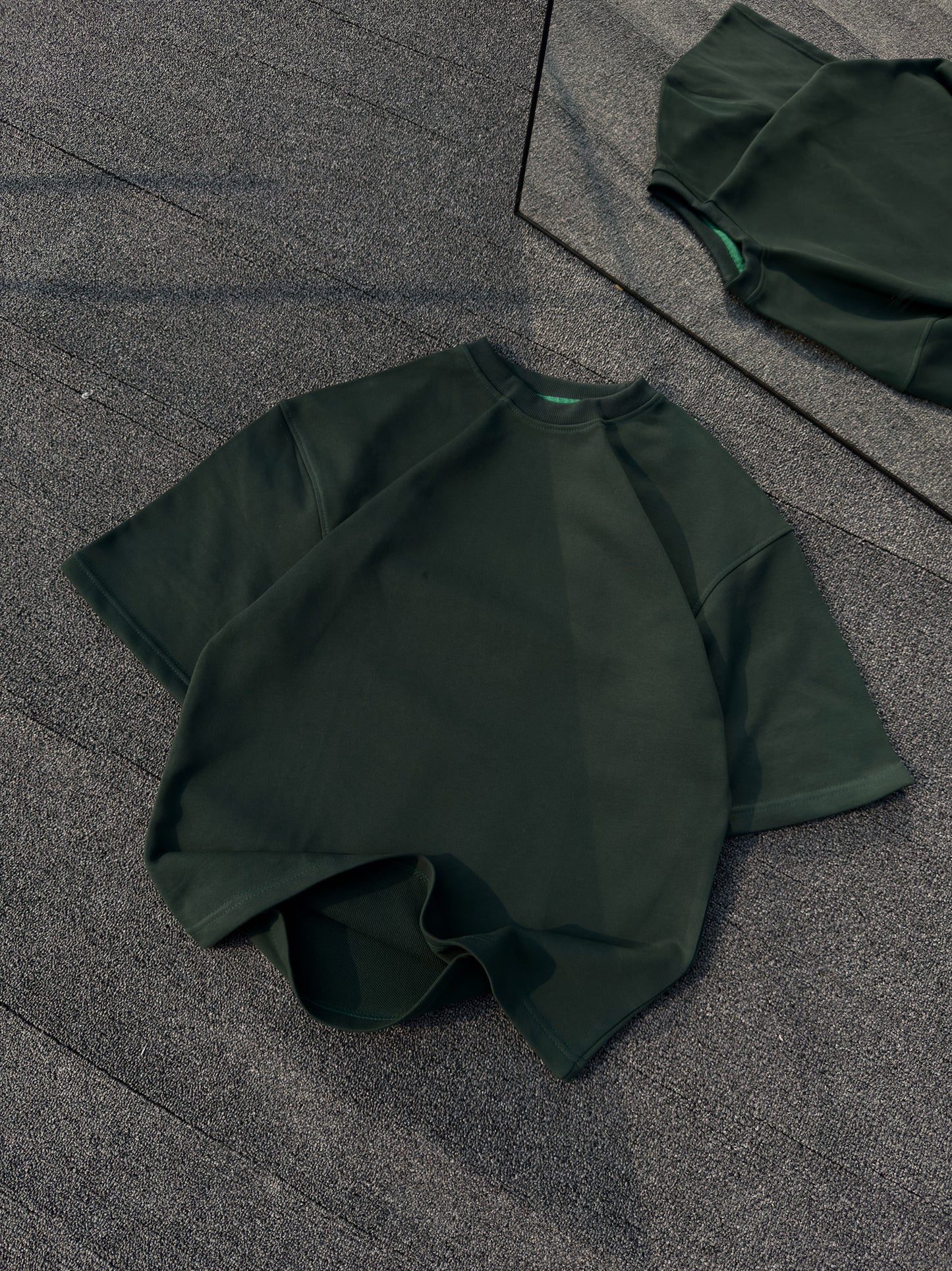 Heavyweight Blank Tee - Bottlegreen