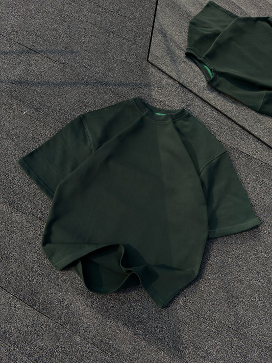 Heavyweight Blank Tee - Bottlegreen