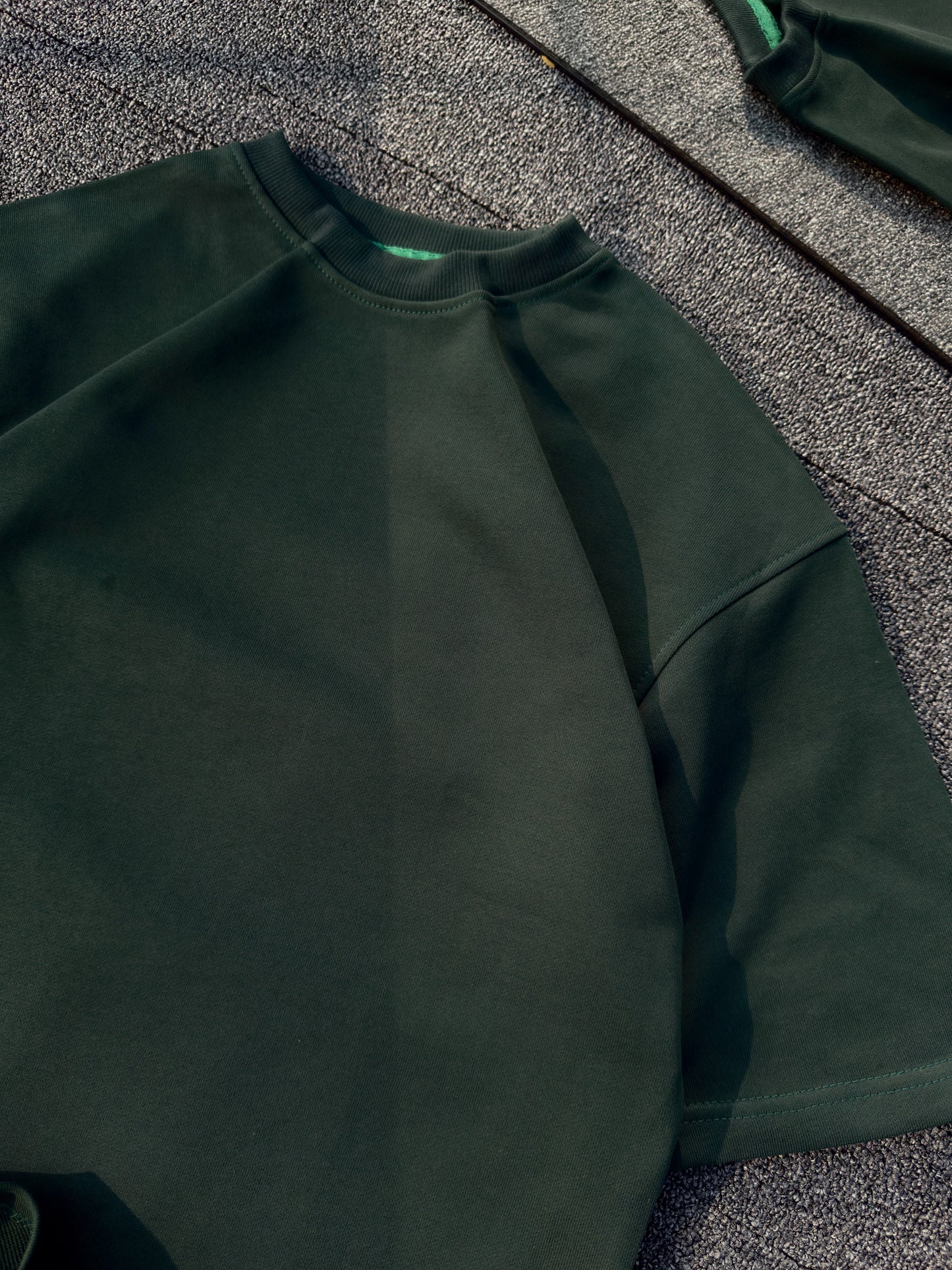 Heavyweight Blank Tee - Bottlegreen
