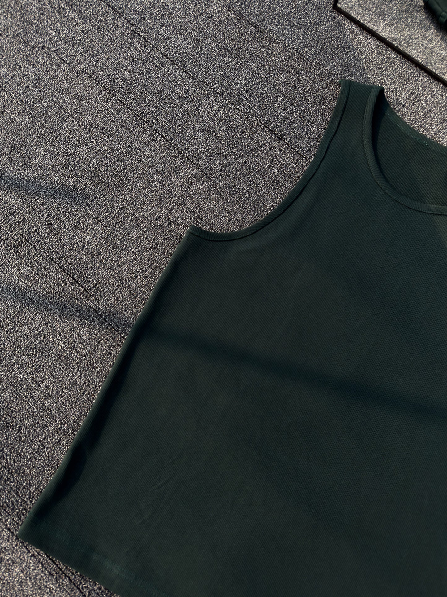 Ribbed Tank - Bottlegreen