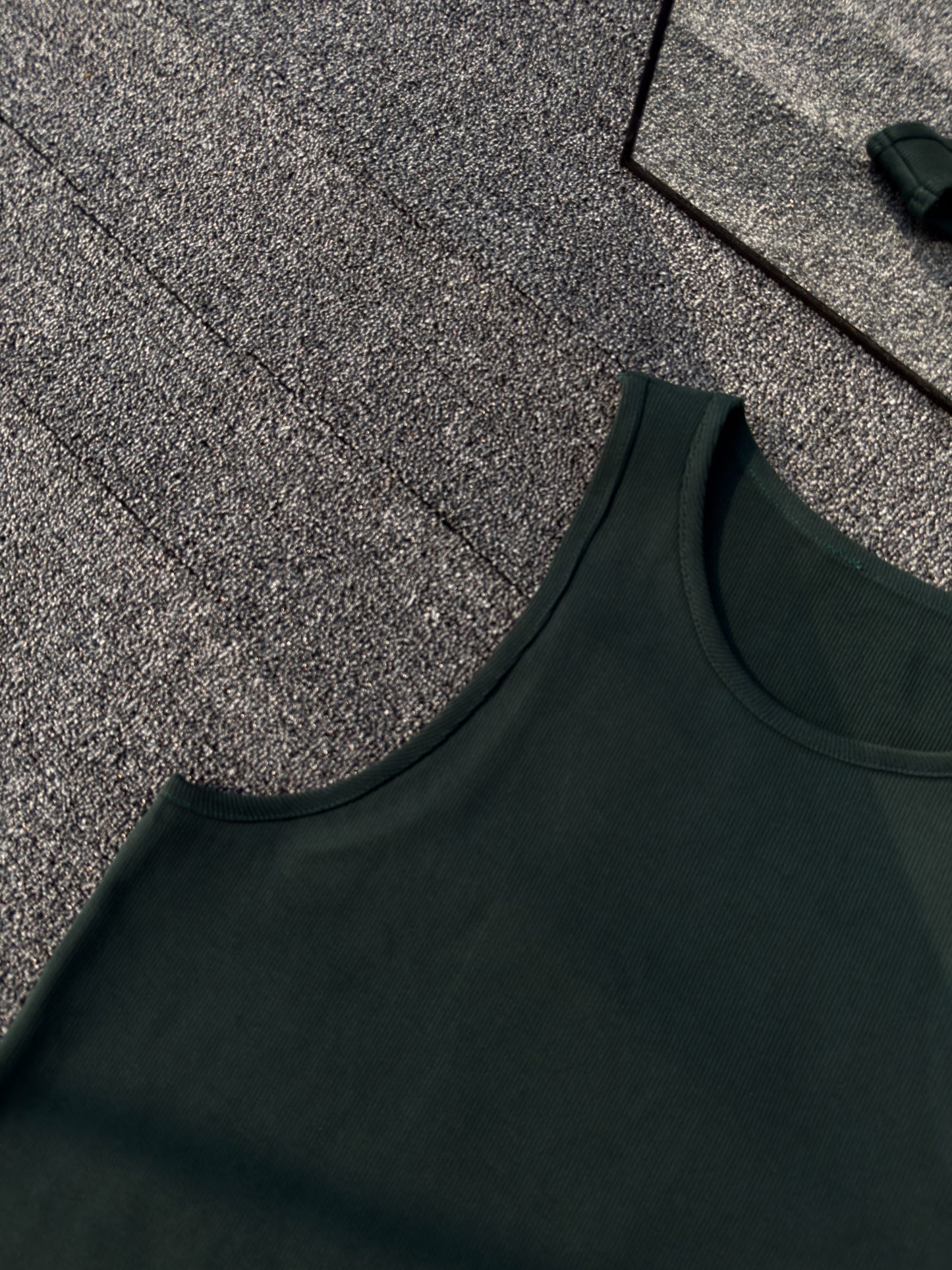 Ribbed Tank - Bottlegreen