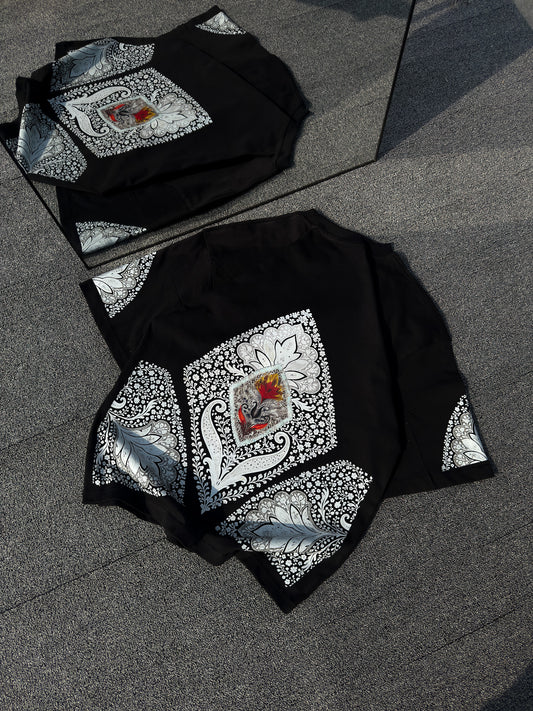 Oversized Tee - Black Heritage