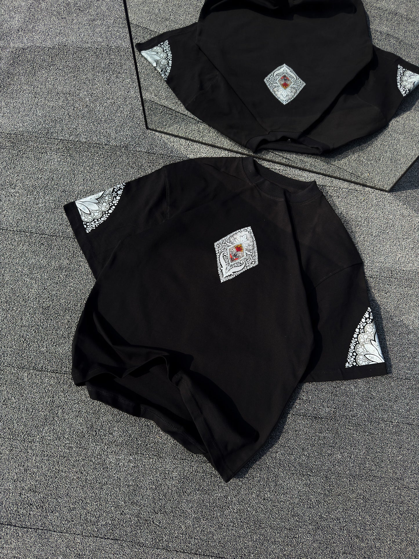 Oversized Tee - Black Heritage