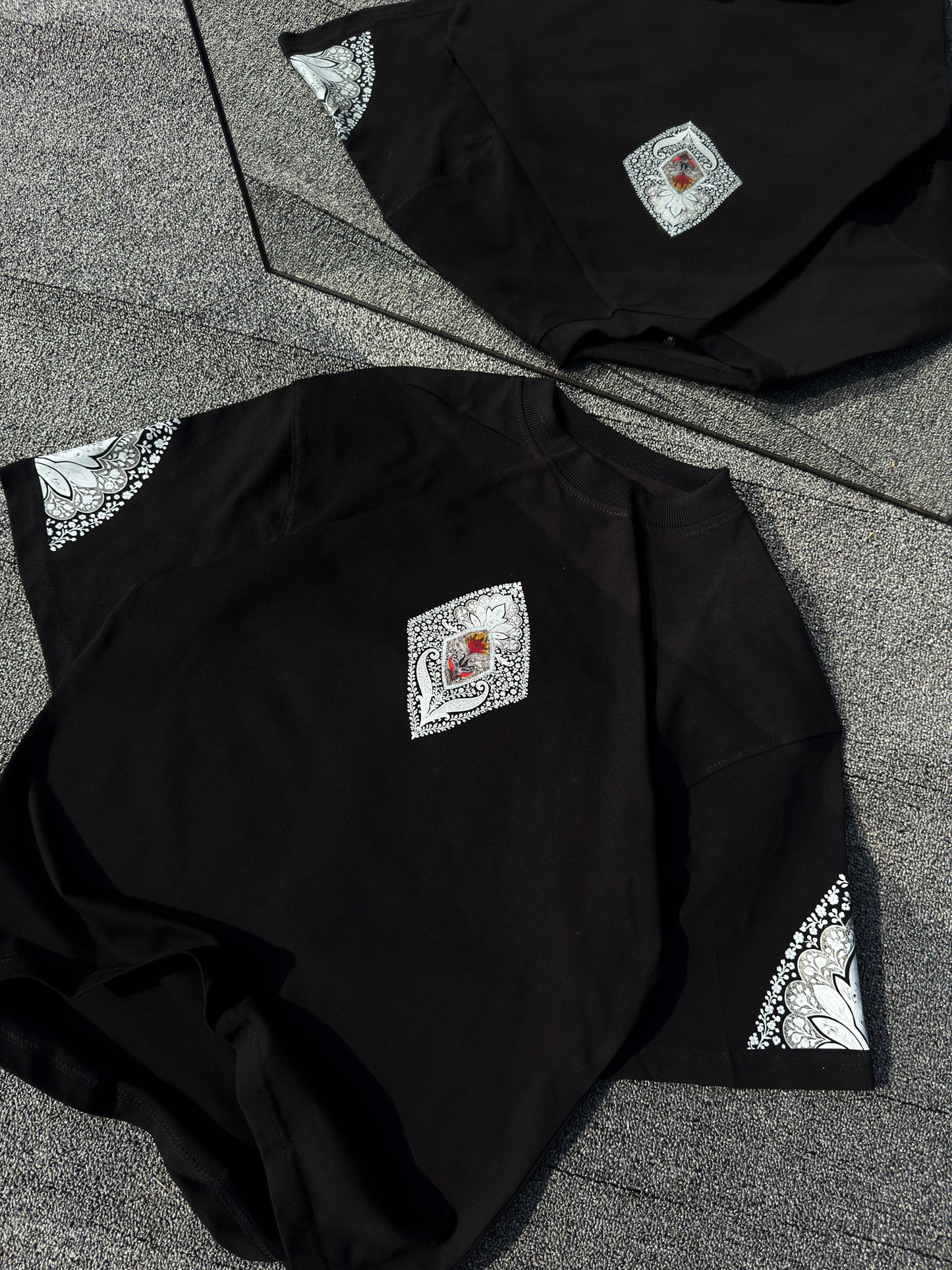Oversized Tee - Black Heritage