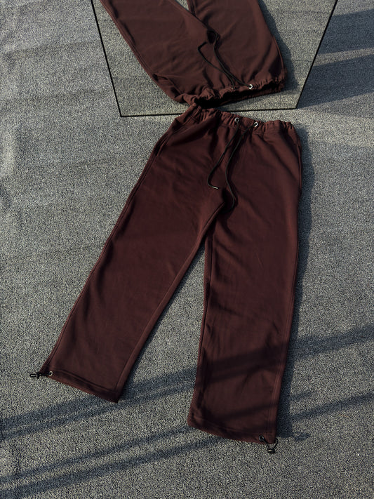 Wide Leg Sweatpant - Maroon