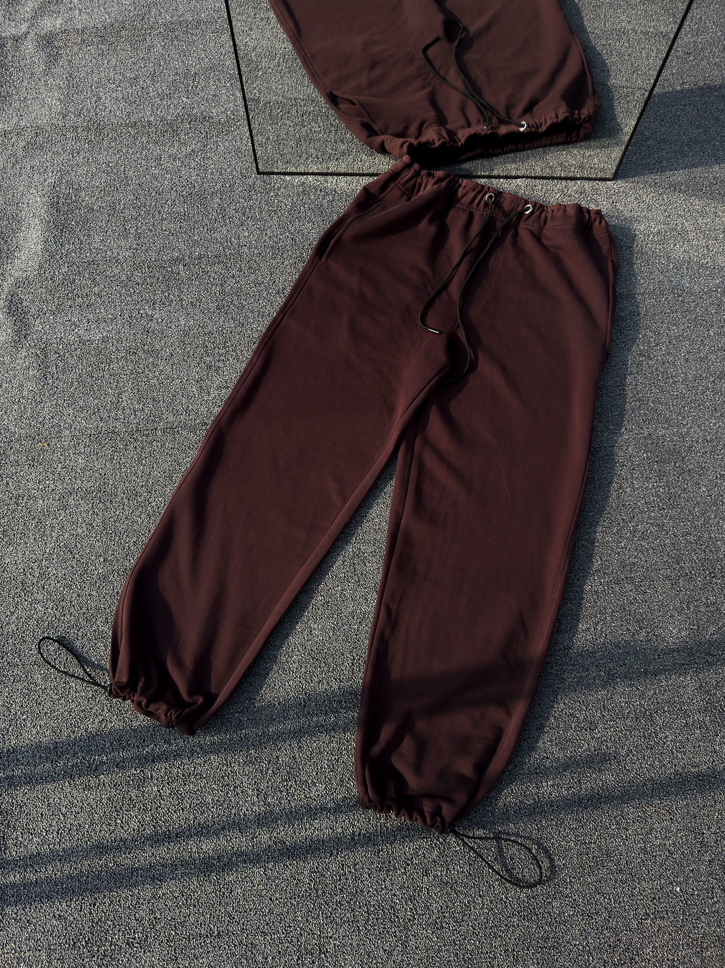 Wide Leg Sweatpant - Maroon
